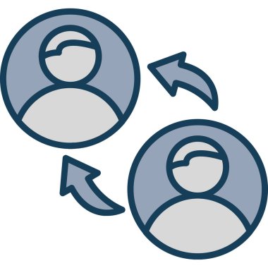 Oklar ve daire simgesi, vektör illüstrasyon tasarımı