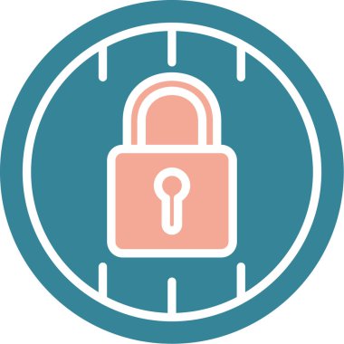 kilit simgesi, vektör illüstrasyonu