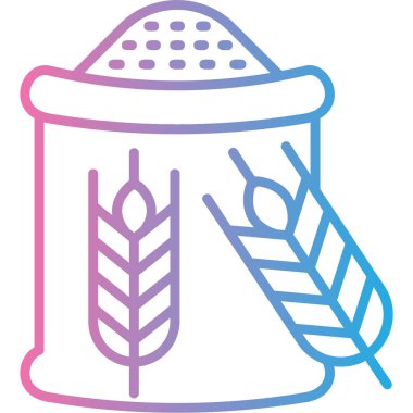 Buğday. Web simgesi basit illüstrasyon