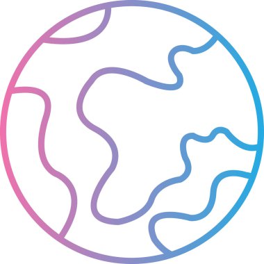 Dünya simgesinin vektör illüstrasyonu