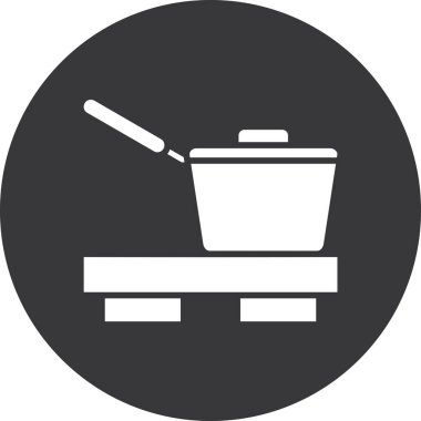 Sepet vektör simgesi. Web ve tasarım için basit illüstrasyon logosu.