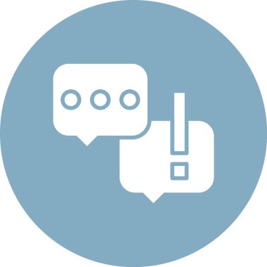 Sohbet simgesinin vektör illüstrasyonu