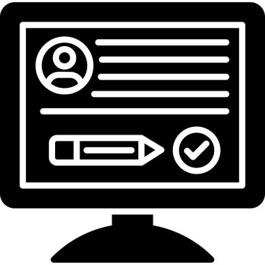 kontrol listesi simgesi, vektör illüstrasyonu