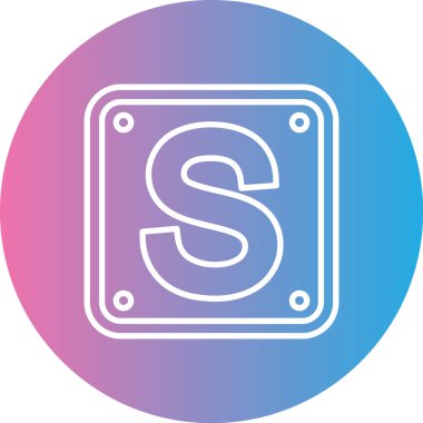 Modern bir simgenin vektör illüstrasyonu