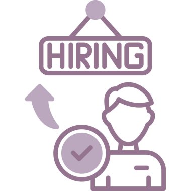 vektör ince çizgi simgesi işe alınıyor