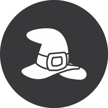 Şapka. Web simgesi basit illüstrasyon