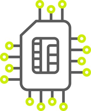 Devre Kurulu. Web simgesi basit illüstrasyon