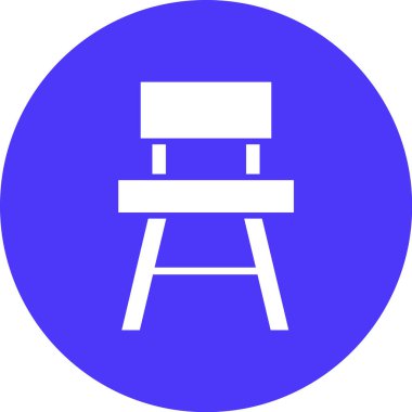 Masa. Web simgesi basit illüstrasyon