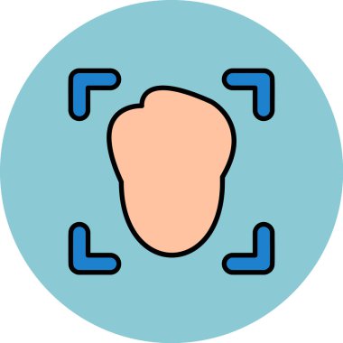 Bir kadın simgesinin vektör illüstrasyonu