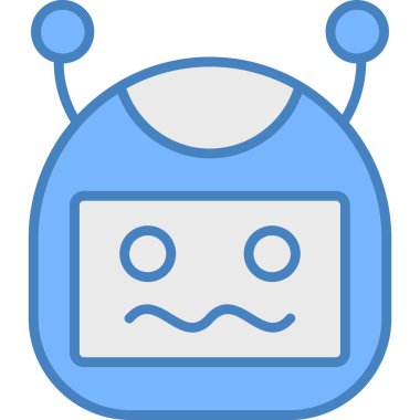 Robot simgesi, vektör illüstrasyon tasarımı