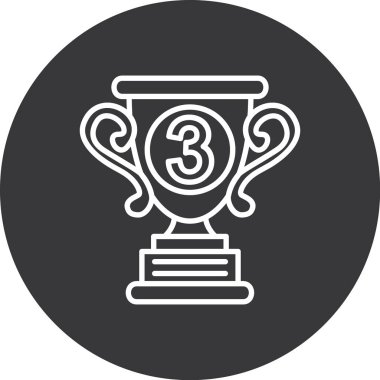 kupa ikonu vektör illüstrasyonu