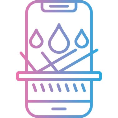 Su damlası. Web simgesi