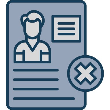 Belge. Web simgesi basit illüstrasyon