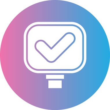 İşaretleme simgesinin vektör illüstrasyonu