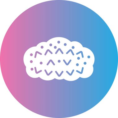 Modern b 'nin vektör illüstrasyonu bulut simgesinden yoksun