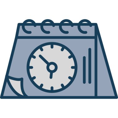 saat düz vektör simgesi