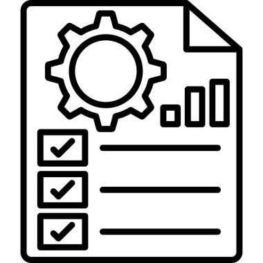 Belge. Web simgesi basit illüstrasyon