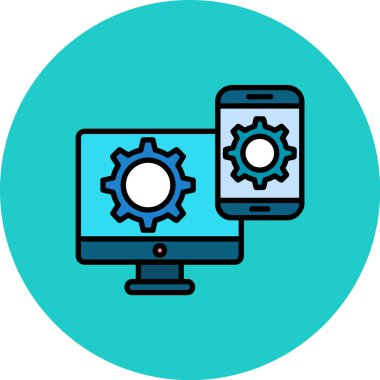 Vektör ayarı Simge illüstrasyonu