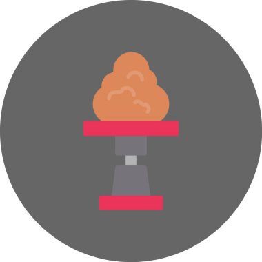 Bir bulut simgesinin vektör illüstrasyonu