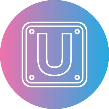 Modern b 'nin vektör illüstrasyonu eksik simgesi