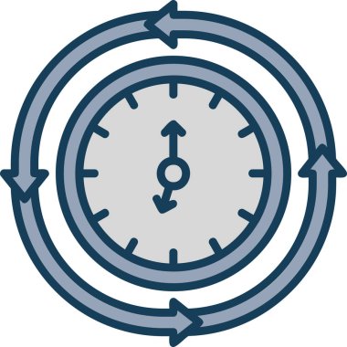 Özyineleme Simgesi, Basit Renk Vektörü İllüstrasyonu