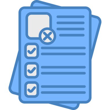 Belge. Web simgesi basit illüstrasyon