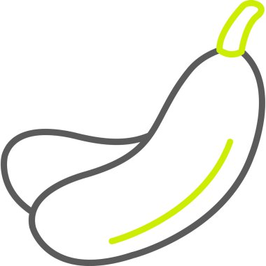 muz simgesi, vektör illüstrasyonu