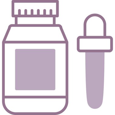 şişe simgesi, vektör illüstrasyonu