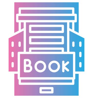 Kitap. Web simgesi basit tasarım