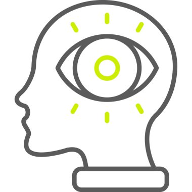 Göz. Web simgesi basit illüstrasyon