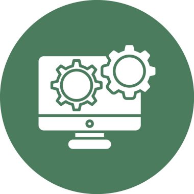 İş ve vektör illüstrasyonu için web simgesi