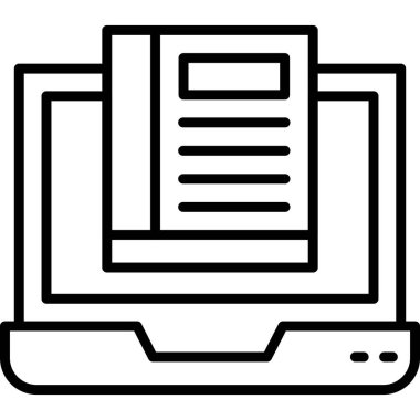 Kitap simgesini, basit tarzı