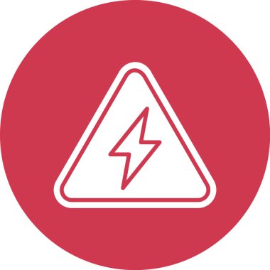 Bir yıldırım simgesinin vektör simgesi