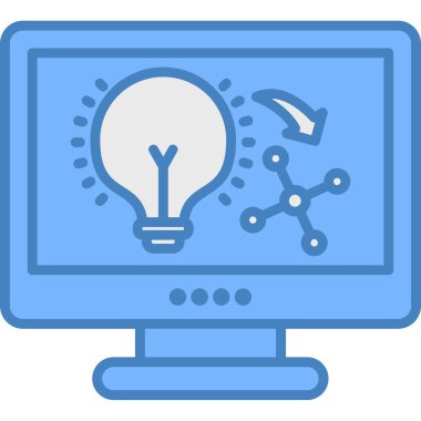 Bilgisayar ekranı. Web simgesi basit illüstrasyon