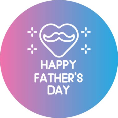 Babalar günü ikon vektör illüstrasyonunuz kutlu olsun.