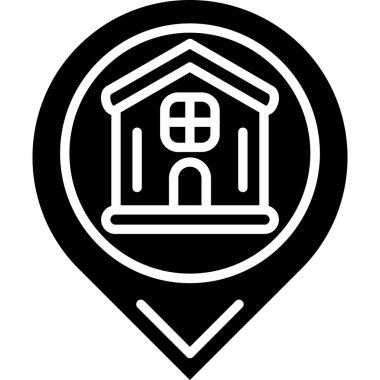 modada izole edilmiş arkaplanda konum iğnesi simgesi