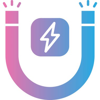 Güç dolgu simgesinin vektör illüstrasyonu