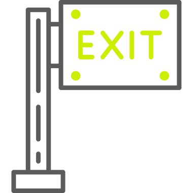 çıkış web vektör illüstrasyonu