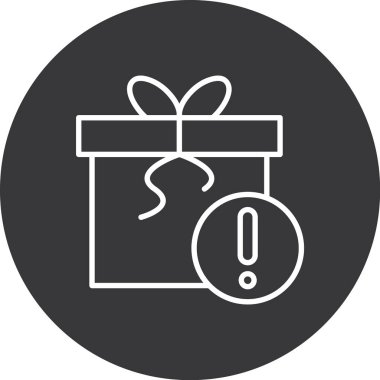 hediye simgesi vektör illüstrasyonu