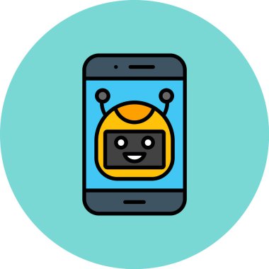 akıllı telefon simgesi vektör illüstrasyonu