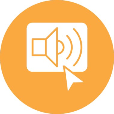 Konuşmacı. Web simgesi basit illüstrasyon