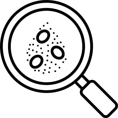 Taslak biçiminde cam büyüteç simgesi