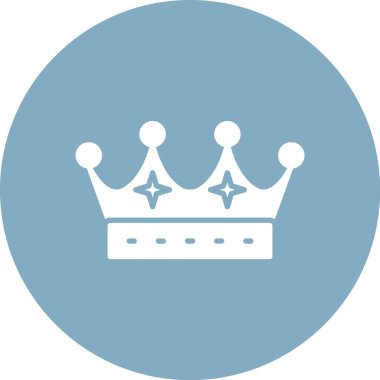 Taç. Web simgesi basit illüstrasyon