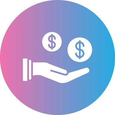 Bir dolar işaretinin vektör illüstrasyonu