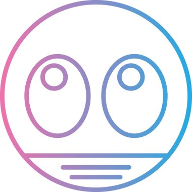 Yüz. Web simgesi vektör illüstrasyonu