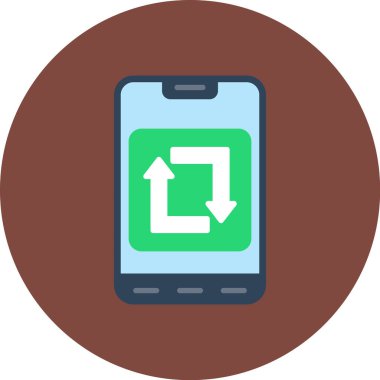 Cep telefonu. Web simgesi basit tasarım