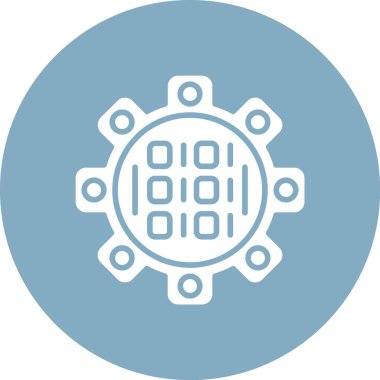 Çip. Web simgesi basit illüstrasyon