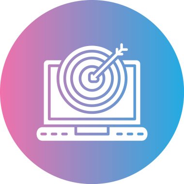 Dizüstü bilgisayar simgesi vektör çizimi