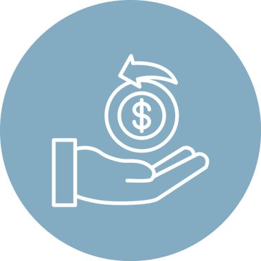 Para para vektörü simgesi