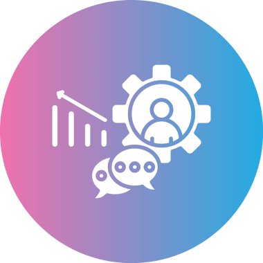 Basit iletişim simgesi, vektör illüstrasyonu